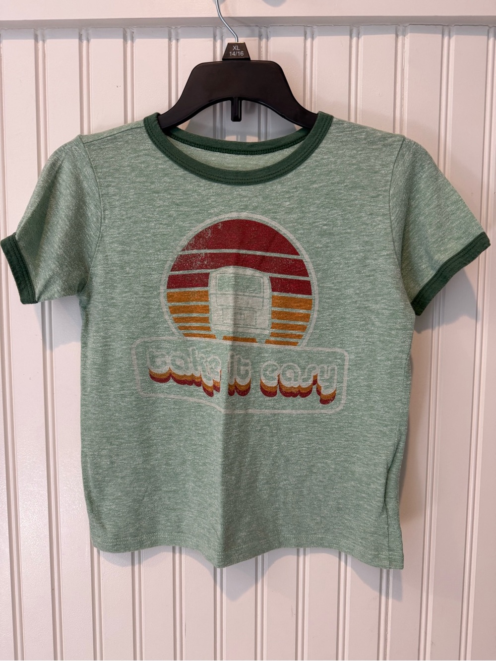 Rowdy Sprout 'Take It Easy' Graphic Ringer Tee